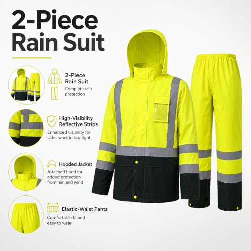 Men's Hi Vis Rain Suit