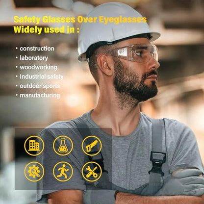 Clear Safety Glasses Over Eyeglasses