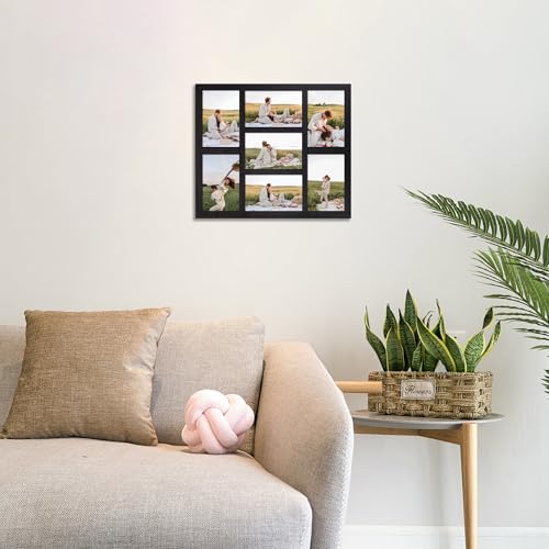 4x6 Picture Frame Collage for Wall Decor (Rustic Black / 13x15in (1Pack))