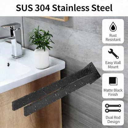 Double Rod Towel Bar 16 Inch