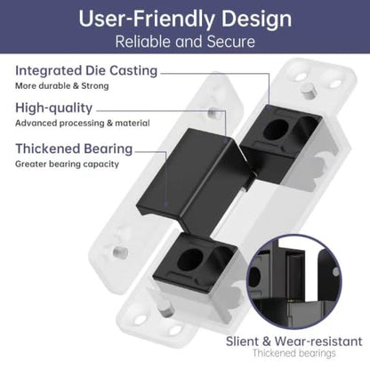 4.5 Inch Interior Hidden Door Hinge 110 Degree Self