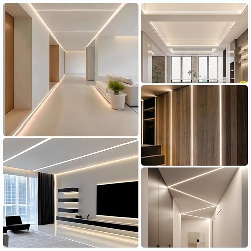Plaster in Recessed Drywall LED Channel Bendable LED Aluminum Profile Track for Custom LED Strip Lighting