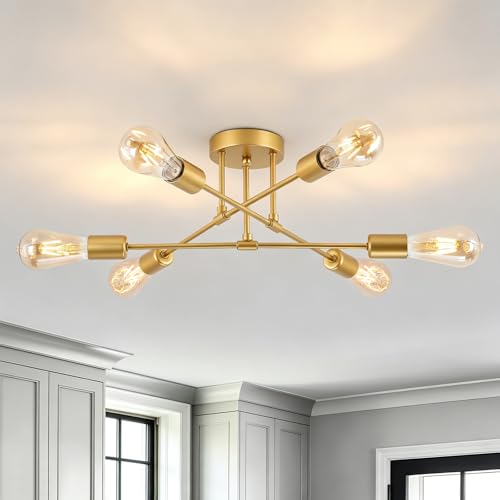 6 Lights Sputnik Chandelier