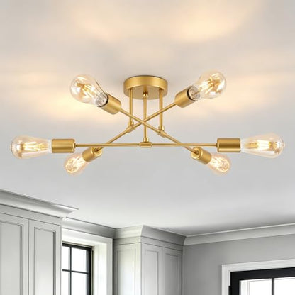 6 Lights Sputnik Chandelier