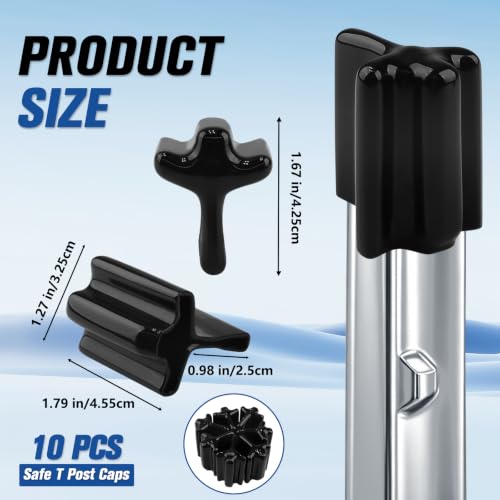 Safe T Shaped Post Caps