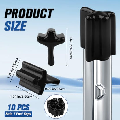 Safe T Shaped Post Caps