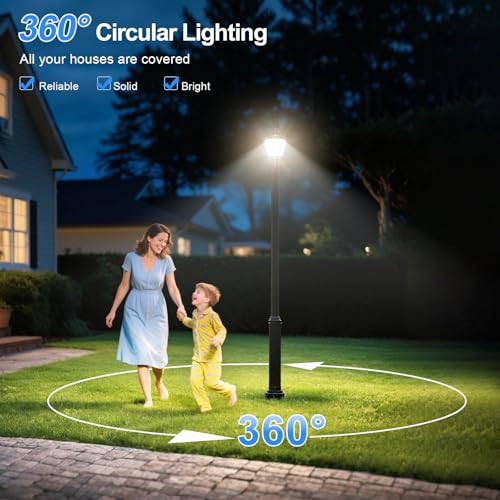LED Post Top Light Post Lights Fixture with Photocell