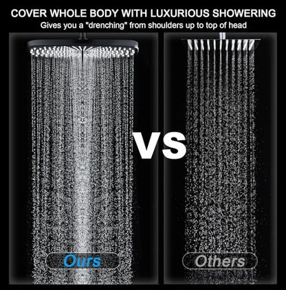 Rain Shower Head with Handheld Showerhead