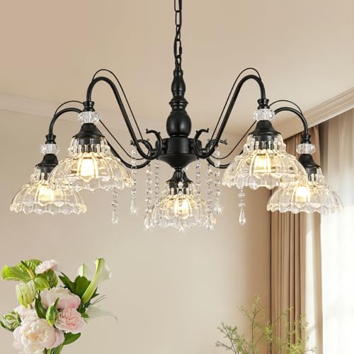 Chandelier with Flower Shade