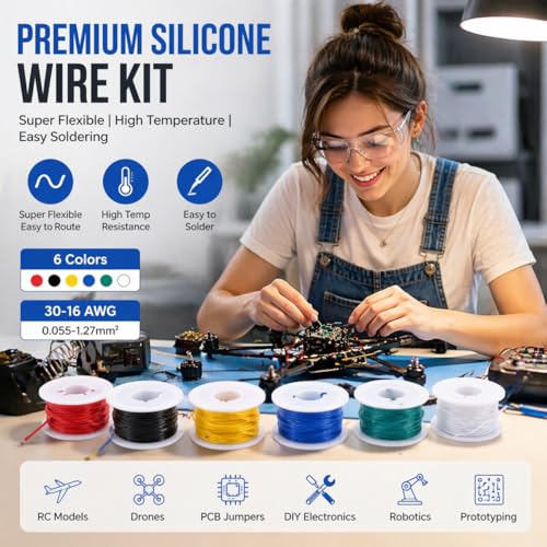 30 AWG Silicone Hook Up Wire Kit