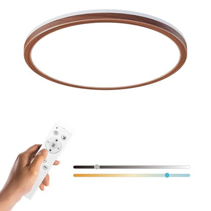 12in LED Flush Mount Ceiling Light Fixture with Remote Control