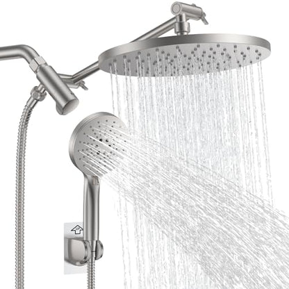Rain Shower Head with 3 Modes Handheld Showerheads