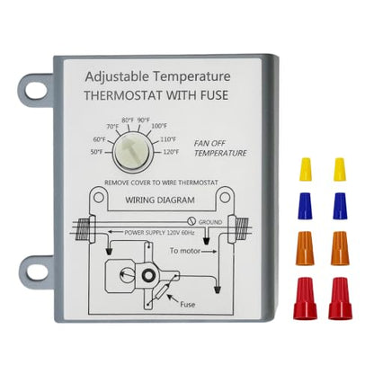 Upgraded Attic Fans Adjustable Thermostat