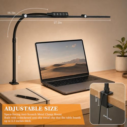 Desk Lamps for Home Office with Clamp