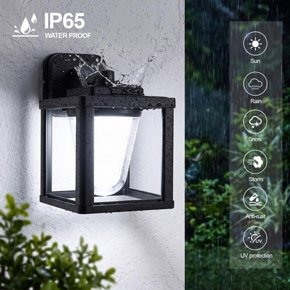 Outdoor LED Wall Sconces 15W (1/15w/6000k/Black)