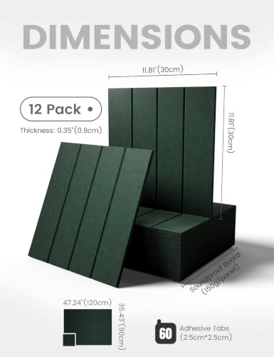 48" x 36" Large Felt Bulletin Board (Christmas Green / Bold-stripe 12-pack)