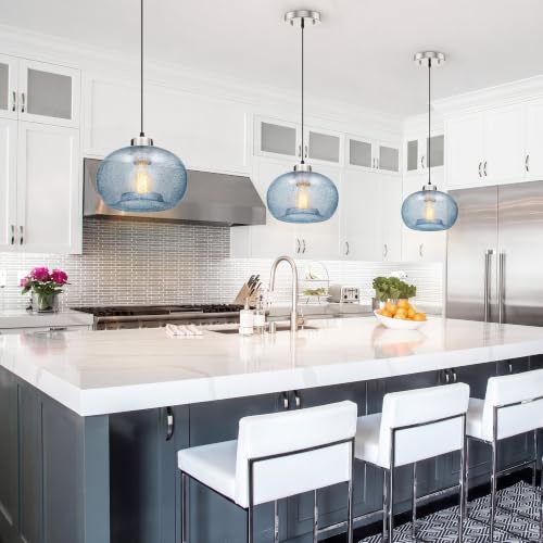 Glass Pendant Lights Kitchen Island Modern