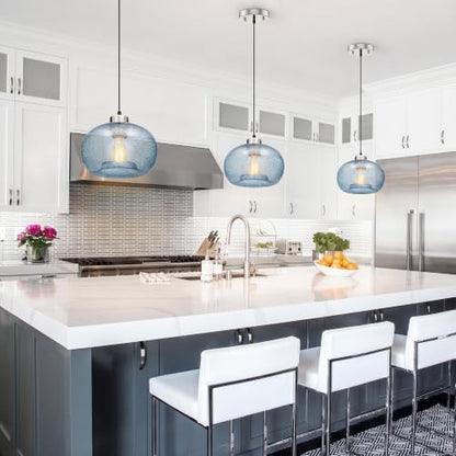 Glass Pendant Lights Kitchen Island Modern