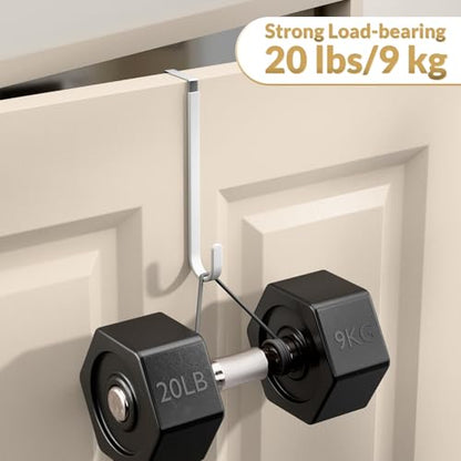Over the Door Hooks (White, 8 " Long)