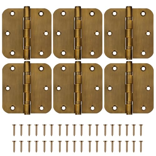 6 Pack Heavy Duty 3.5 Inch Stainless Steel Door Hinges