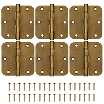 6 Pack Heavy Duty 3.5 Inch Stainless Steel Door Hinges