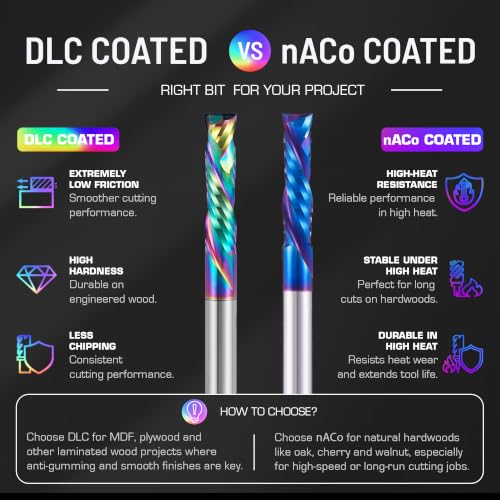 3 8" DLC Coated CNC Router Bit