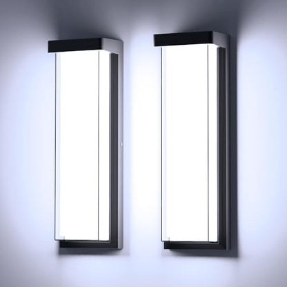 LED Outdoor Wall Light Fixture 16in Dimmable Modern Porch&Patio Wall Light Fixture