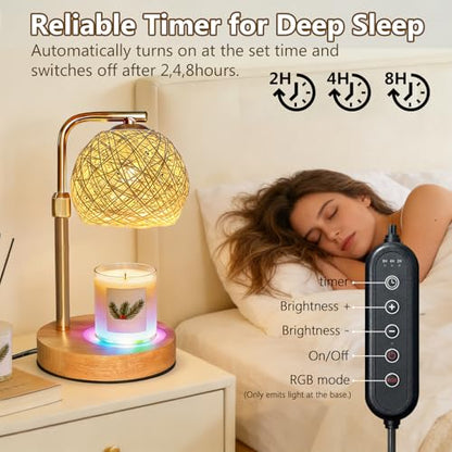 2 Pack Smart Timer Wax Warmer Lamp