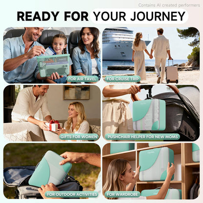 Packing Cubes for Travel (19 Light Teal)