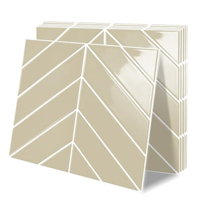 10 Sheets Thicker Herringbone Peel and Stick Backsplash