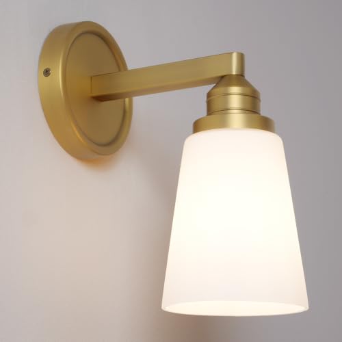 Milk Glass wall Sconce