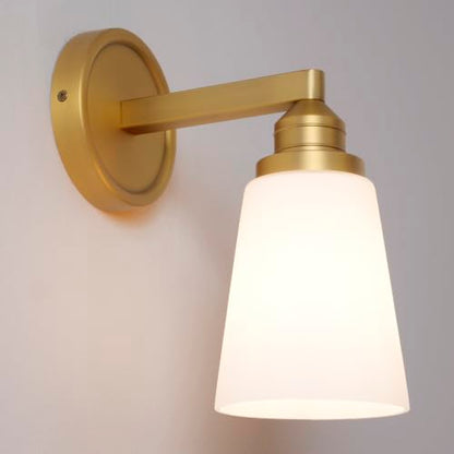 Milk Glass wall Sconce