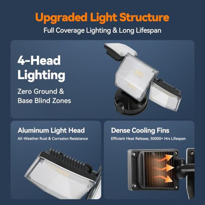 85W 10000LM Switch Controlled LED Security Lights