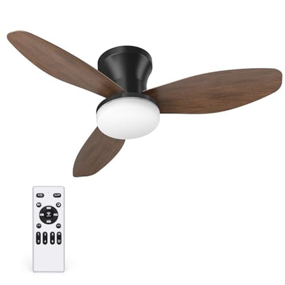 35 In Small Low Profile Ceiling Fan Light Remote