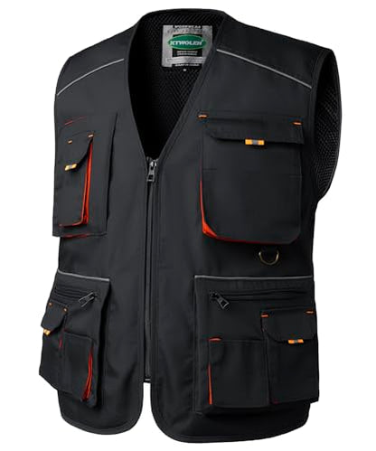 Tool Vest for Men Carpenters Safety Vests DIY Utility Construction Vests Multi