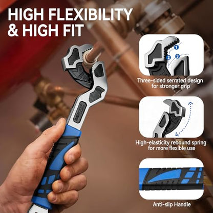 Adjustable Wrench with Cushion Grip
