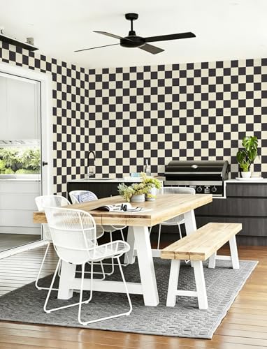 Checkered Wallpaper Checkerboard Peel and Stick Wallpaper Bedroom Removable Self Adhesive Wall Paper Waterproof Bathroom Vinyl