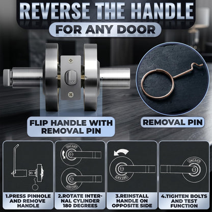 Vacant Occupied Bathroom Lock (Silver Light)