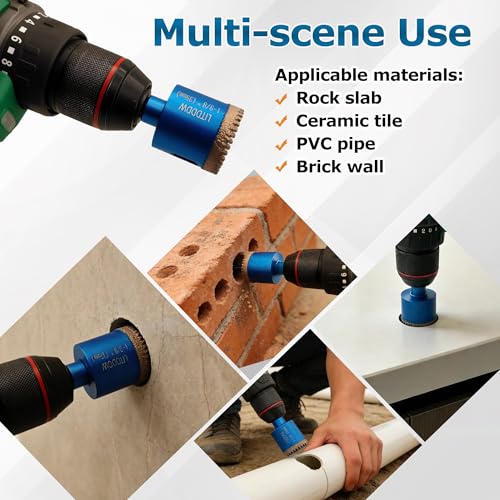 Tile Hole Saw Kit (10 Pcs 1/4"-2")
