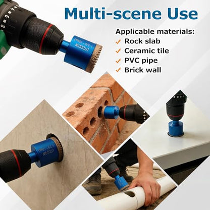 Tile Hole Saw Kit (10 Pcs 1/4"-2")