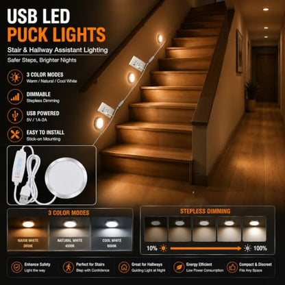 USB LED Puck Light