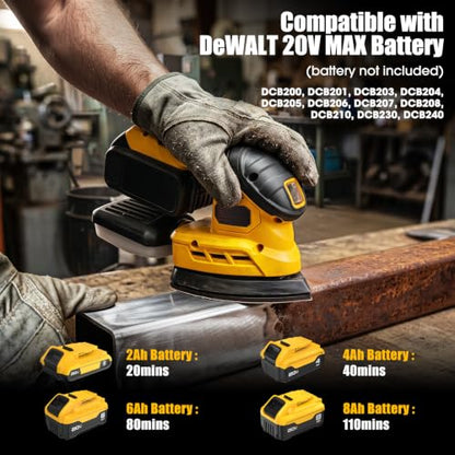 Cordless Detail Sander for DEWALT 20V Battery