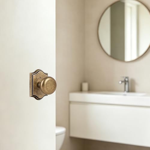 Antique Brass Privacy Door Knob for Bedroom and Bathroom