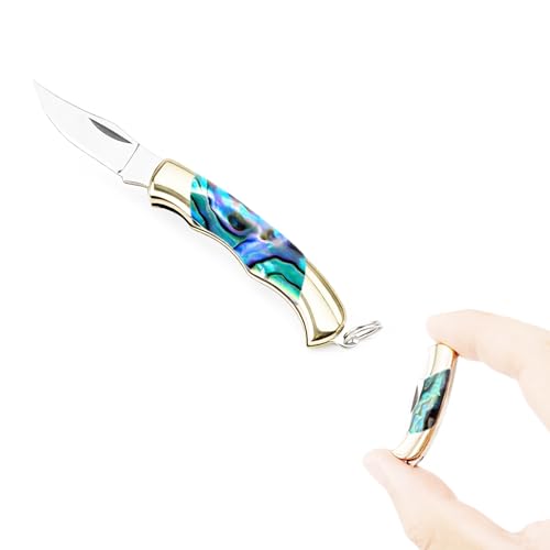 Mini Folding Pocket Knife with Shell Handle