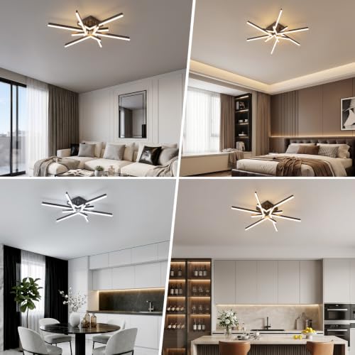 55W LED Ceiling Light Fixture (6-light)