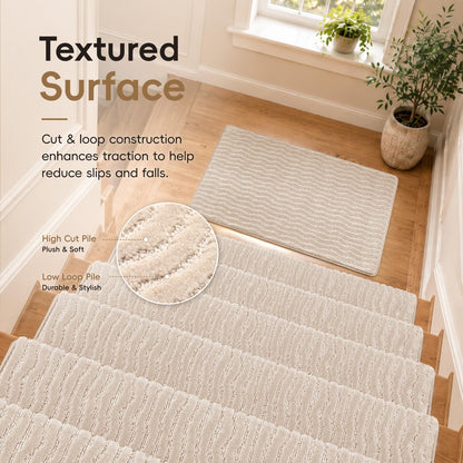 Stair Landing Mat (Oat Beige / 2' x 3' (Rectangular))