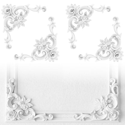 Corner Wall Molding (7.08", Rose Style)