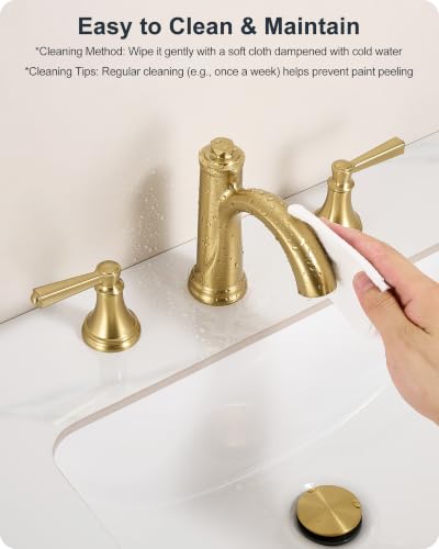 Brass Bathroom Faucet 3 Hole