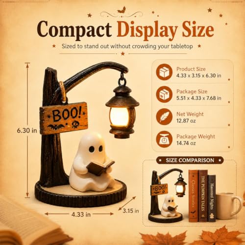 1 pcs 1 Pack 1 Count Ghost Reading Book Lamp 1 piece 1 Set