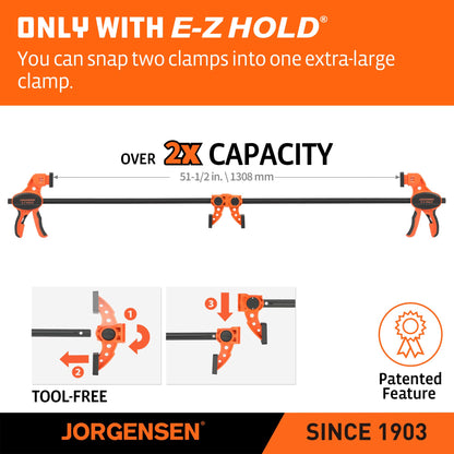 E-Z Hold 2-Pack 24" 300LBS Load Indicator Woodworking Bar Clamps (24 inch)